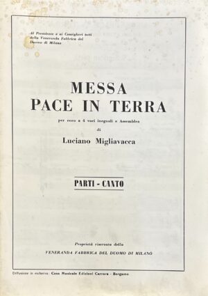MESSA PACE IN TERRA