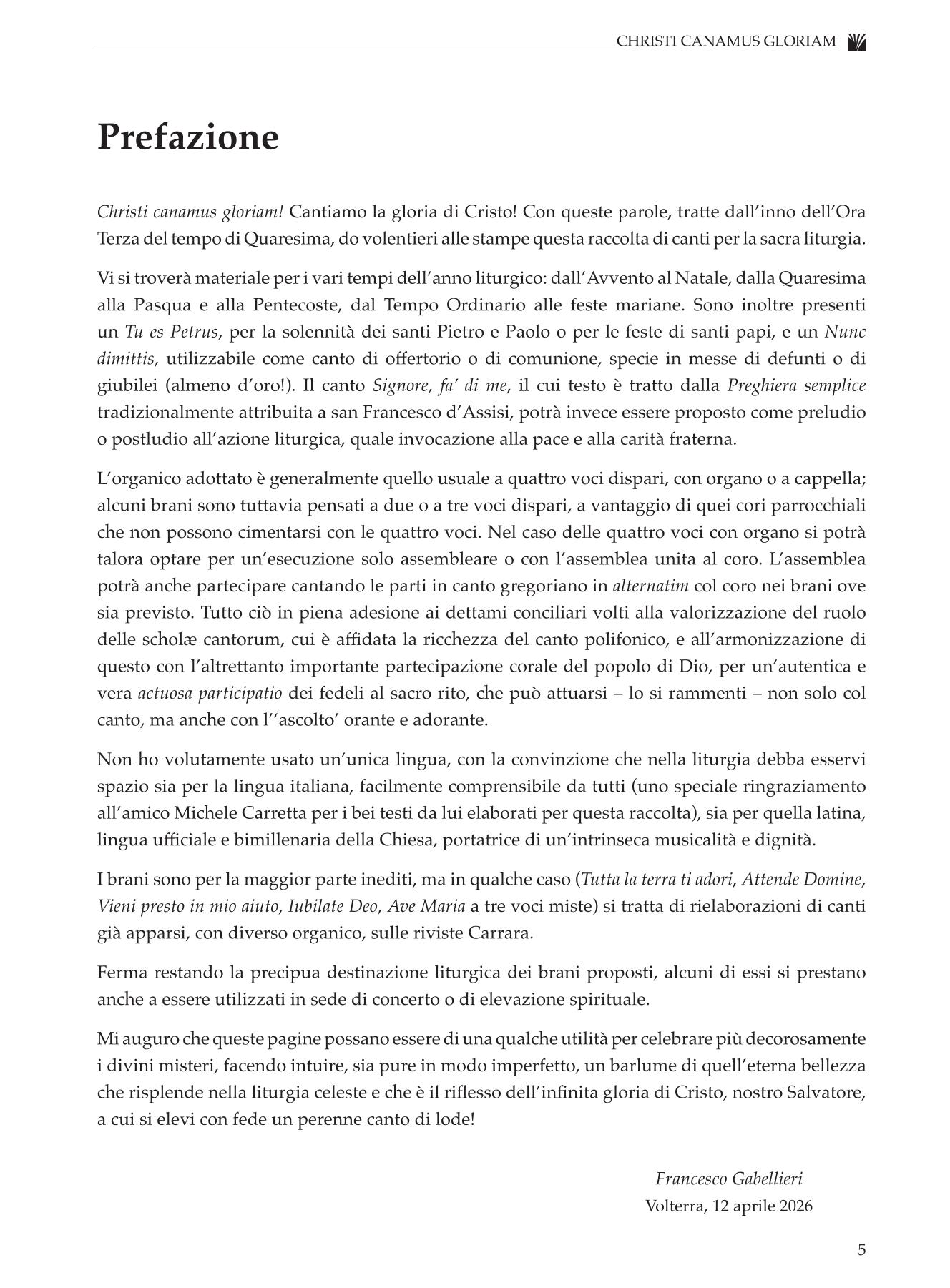 CHRISTI CANAMUS GLORIAM - immagine 3